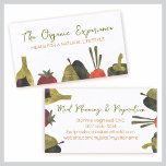 half veggies fruits cooking catering business c... business cards