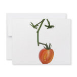 Half vine tomato invitations