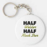 Half Welder Half Rock Star Keychains