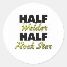 Half Welder Half Rock Star Sticker