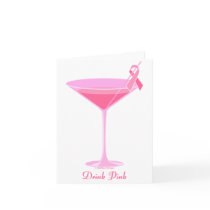 Halftime Designs Pinktini Greeting Cards