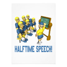 Halftime Speech Personalized Announcement