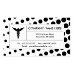 halftone caduceus business card templates