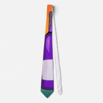 halftone comic wine glass and bottle necktie