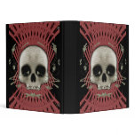 Halftone Skull & Spiral Design: Custom Binder