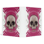 Halftone Skull & Spiral Design: Custom Binder