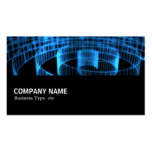 Halfway 028 - Blue Spiral Business Card Templates