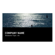 Halfway 07 - Sun on the Water Business Card Templates