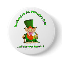 Halfway to St Patrick's Day Pin