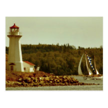Halifax lighthouse postcard