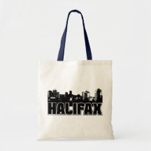 Halifax Skyline Canvas Bags