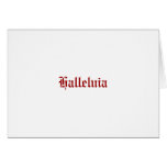 Halleluia Card