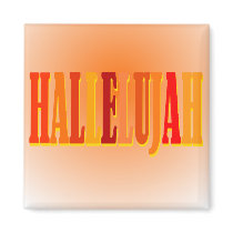 Hallelujah Square Magnet