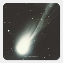 Halleys Comet Square Stickers
