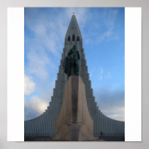 Hallgrímskirkja, Reykjavik, Iceland Poster