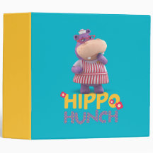Hallie - Hippo Hunch 3 Ring Binders