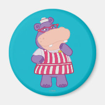 Hallie the Happy Hippo Fridge Magnets