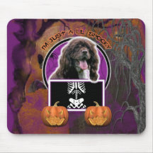 Hallowee, - Just a Lil Spooky - Cocker Spaniel Mousepads