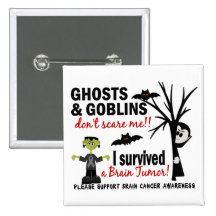Halloween 1 Brain Tumour Survivor Pins
