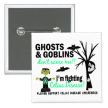 Halloween 1 Celiac Disease Warrior Pins