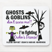 Halloween 1 Crohn's Disease Warrior Mousepad