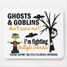 Halloween 1 Multiple Sclerosis Warrior Mouse Pads