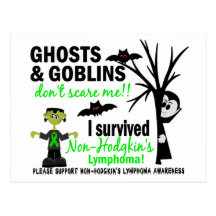 Halloween 1 Non-Hodgkin's Lymphoma Survivor Post Cards