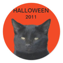 Halloween 2011 - Black Cat Sticker