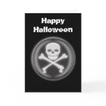 Halloween 3D Skull and Cross-bones Greeting Cards