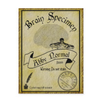 Halloween Abby Normal Recipe Card Postcards