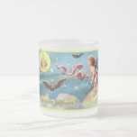 Halloween Angel, Bat, Moon Mugs