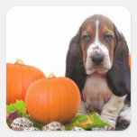 Halloween Basset Hound Stickers