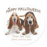 halloween bassets stickers
