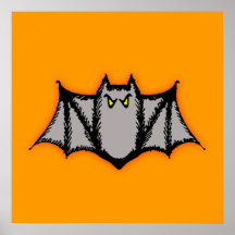 Halloween Bat Poster