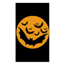 Halloween Bats Business Card Templates