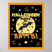 Halloween Batty Poster Art