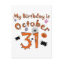Halloween Birthday October 31st Post Cards