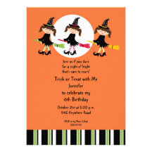 Halloween Birthday Party Invitation