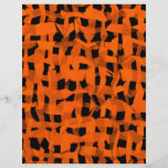 Halloween black and orange background flyer design