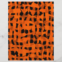 Halloween black and orange background flyer design