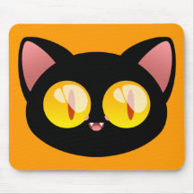 Halloween Black Cat Mousepad