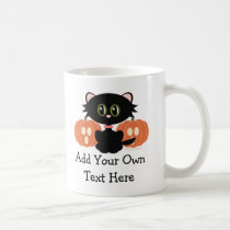 Halloween Black Cat Mug mugs