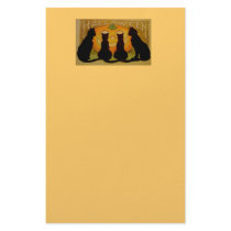 Halloween Black Cats Stationary Stationery Paper