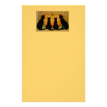 Halloween Black Cats Stationary Stationery Paper