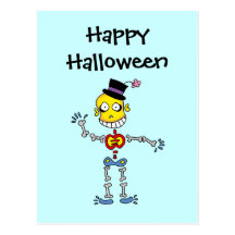 Halloween bone post cards