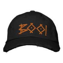 Halloween Boo! Hat Embroidered Baseball Caps
