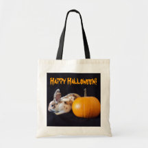 Halloween Bunny Tote Bag
