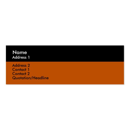 Halloween Business Card