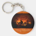 Halloween Candles 1 - Happy Halloween Keychains