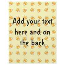 Halloween candy corn flyers for your text